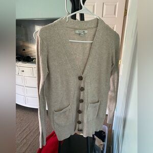 Tan cardigan